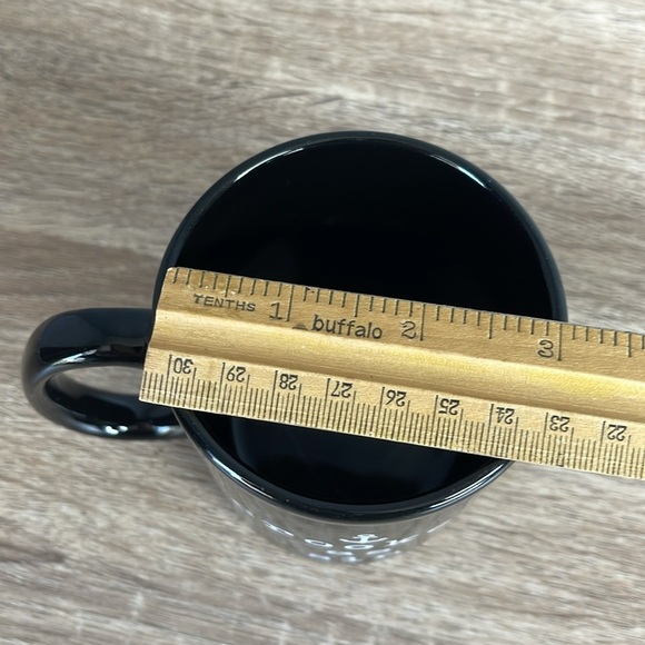 Crooked As Sin Black Ceramic Mug with Anchor Design 10oz - Picture 7 of 8
